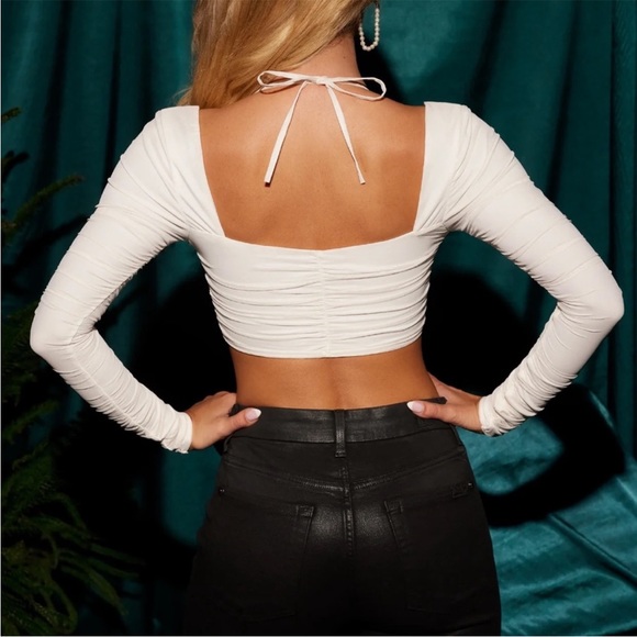 NWT Oh Polly long sleeve corset top - Picture 3 of 4